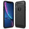 Flexi Slim Carbon Fibre Case for Apple iPhone XR - Brushed Black